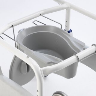 Invacare Aquatec OCEAN Dual VIP Ergo Dusch- und Toilettenrollstuhl Sitz- und Rckenwinkelverstellbar HMV: 18.46.01.4002+18.99.99.0099 Lenkrollen feststellbar, ohne Richgungsfeststeller