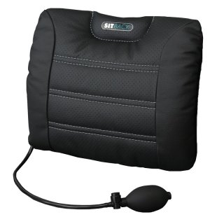 Sitback AIR DELUXE Rckensttzkissen Leder schwarz